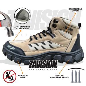 ZAVISION sepatu safety ujung besi sepatu boots sepatu gunung adventure sepatu hiking Outdoor Z-23