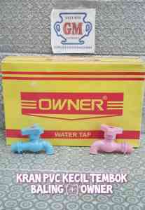 Kran Pvc Kecil Tembok 1/2" Owner Plastik 05 Keran Air 1/2 inch Owner