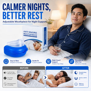 Anti Snoring Mouth Guard Night Teeth Grinding Stop Sleep Aid Dental Guard Comfortable Fit Oral Care Mouthpiece