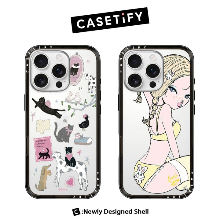 【新品未使用】CASETiFY iPhone 16 Plus 猫イラスト 新品未使用】CASETiFY iPhone 16 Plus 猫イラスト Shop Casetify