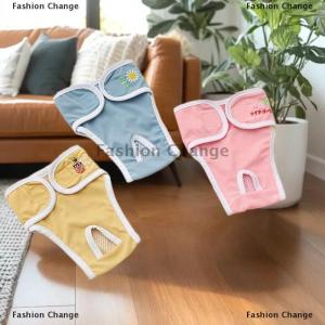 [COD] Fashion Change Sweet Print Dog Diapers Female Pet Physiological Pants Pet Dog Anti Harassment Safety Pants Shorts Underpants Pet Supplies