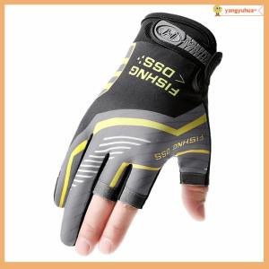 yangyuhua Fishing Gloves Fishing Routes Sun Protection Anti Slip Ice Silk Breathable Thin Gloves