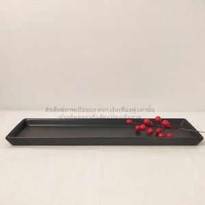 จานวางซูชิ จานยาว 17นิ้ว มี2สี ถาดเซรามิค  ถาดซูชิ จานซูชิ  ถาดเบิร์นซูชิ ทนร้อนสูง ถาดเบิร์นไฟ