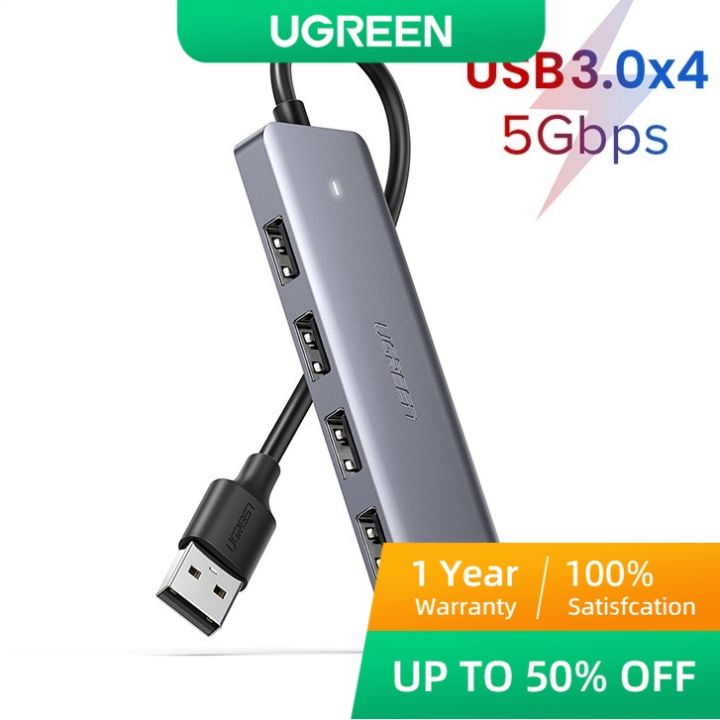 Ugreen อะแดปเตอร์แยกพอร์ตฮับ Usb 3 0 แบบ 4 ช่อง Th