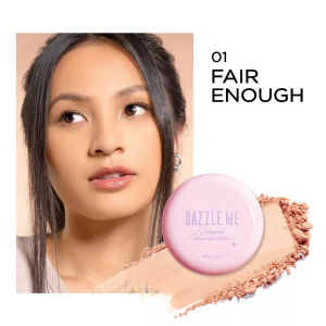 DAZZLE ME Muse Pressed Foundation | Long Lasting Filter Like Blurring Matte Compact Powder Oil-control Bedak Padat | Compact Powder