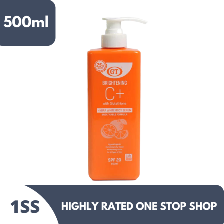 how to apply glutathione powder on face GT Brightening C+ with Glutathione SPF20 500ml