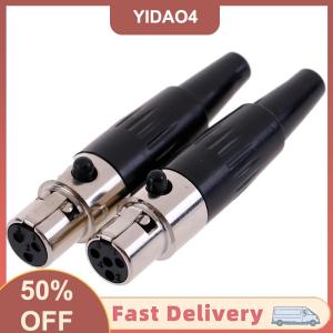 【YIDAO4】 1 cái đầu nối micro âm thanh XLR nhỏ 3 4 chân cắm cái cho mic
