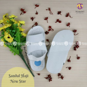 Nabawi Sandal Haji Spon - Putih