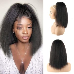 LEOSA Tóc Nối Đuôi Ngựa 14 inch Tóc Đuôi Ngựa Dây Rút Dành Cho Phụ Nữ Da Đen Tóc Nối Đuôi Ngựa Dây Rút Ngắn Màu Đen Tự Nhiên Thẳng Yaki (14 inch (1 Gói) 1B) # )
