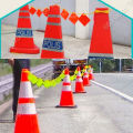 50m Safety Reflective Delineator String Rope Orange/Green High Visibility Warning Roadside Work Tali Pemantul Cahaya. 