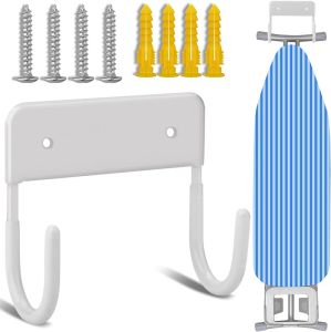 Ironing Board Wall Mount Ironing Board Hanger Wall Mount for Laundry RoomsWhite