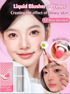 Long Lasting Liquid Blush Silky Smooth Texture Natural Flush Finish Buildable Color For Cheeks Lightweight Non Sticky