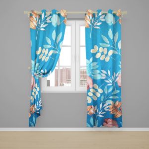 Gorden ukuran TINGGI 225CM elegan Jendela Pintu smockring Free Tali&hook hordeng kordeng gordyn