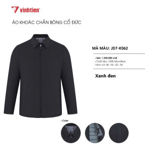 Chĩnh Hãng- Áo Khoác Trần Bông Phom Suông Trung Niên 100% Microfiber Vĩnh Tiến Cao Cấp 1250