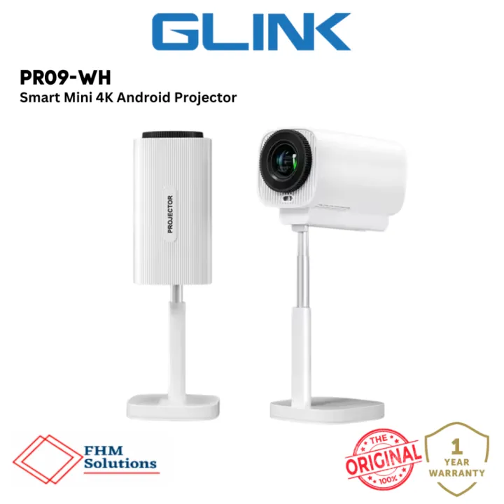 GLINK Wireless Portable Projector Android 13 4k Smart Mini Projector