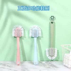 READY STOCK!!! 5-Sided Multipurpose Shoe Cleaning Brush Sneaker Scrub Brush Household Shoe Cleaner B504 五面多功能鞋刷