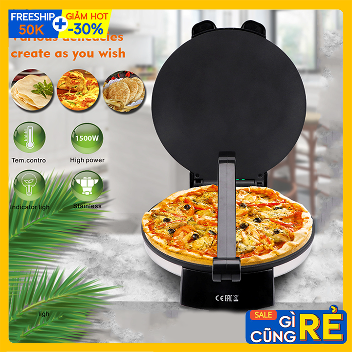 Máy nướng bánh Pizza, bánh Tráng nướng công suất 2000w - khuôn trơn ...