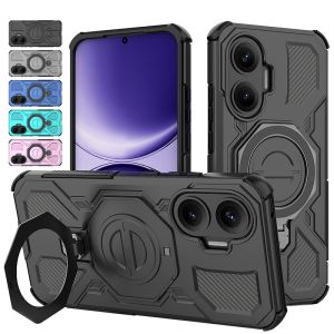 Funda For Xiaomi Poco F7 5G Case Shockproof Armor Phone Cover For Poko Little F7 F 7 7F PocoF7 5G Car Magnetic Holder Coque