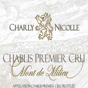 Burgundy Charly Nicolle Chablis Mont de Milieu 1st Cru Premium White Wine 750ml - French AOC