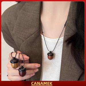 Miễn phí vận chuyển✨ Sáng tạo có thể mở ra acorn Mặt dây chuyền dài dây chuyền choker cho phụ nữ người đàn ông thích hợp áo len chuỗi trang sức quà tặng