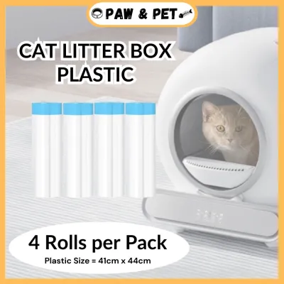 Disposable Poop Bag Cat Litter Box Plastic Sling Bag (4 Rolls per Pack)
