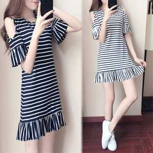 DRESS WANITA KOREA KEKINIAN 9901 IMPORT BAHAN NYAMAN DIPAKAI