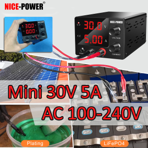 2023 new DC regulated power supply 30v 5a，EU plug DC power supply variable desktop power supply with 3-digit LED display adjustable switching power supply