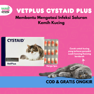 VetPlus CYSTAID PLUS - Obat Infeksi Saluran Kemih Kucing