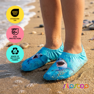 SLIPSTOP Meg Boys Water Shoes Kids Swim Shoes | Aqua Beach Pool Non-Slip Swimming Shoes