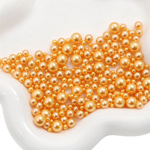 200pcs Mix Size 3-8mm Beads No Hole Colorful Pearls Round Acrylic Imitation Pearl DIY For Jewelry Making Craft Home Decoration Nail Art