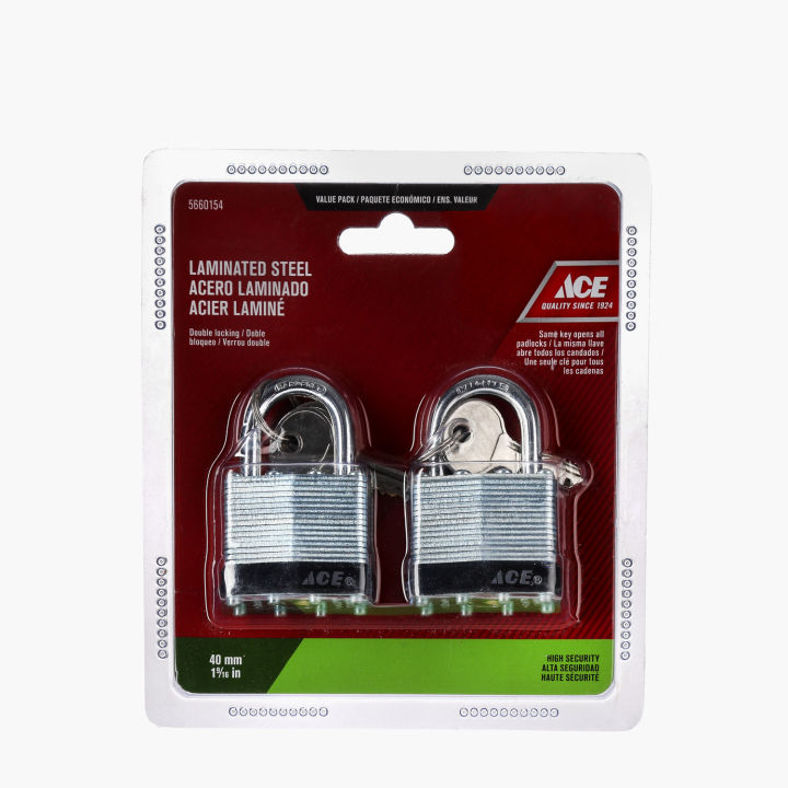 Ace Hardware 2Pack Laminated Steel Padlock 40mm Lazada PH