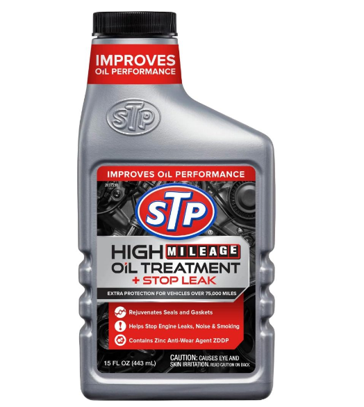 STP high mileage oil additive oil treatment + stop leak หัวเชื้อน้ำมัน