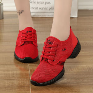 【Sobestar】Dancing Shoes for Women Rubber Sports Shoes for women Slip On Breathable Mesh Casual Shoes Korean Fashion Lady Casual Loafers Sneakers