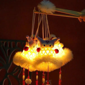 Lồng đèn Trung Thu rọ Labubu Baby Three thú bông dễ thương LED sáng đẹp hot trend mùa trung thu