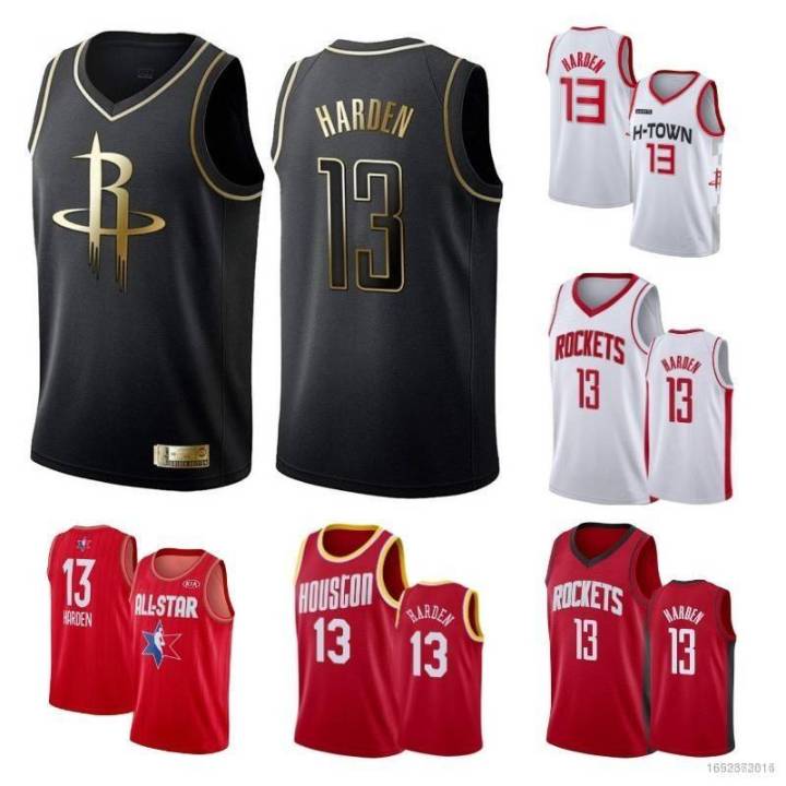 Yun Rockets Harden Nba Jersey No.13 Harden Retro Classic Jersey Sports 