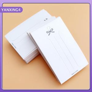 【YANXING4】 50PCS White hairpin card Trinket packaging hair display Cardboard Hair Clip