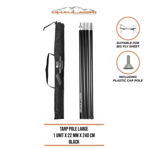 Dhaulagiri Tarp Pole Large 1 unit x 22 mm x 240 cm / Awing Pole Tiang Flysheet Jumbo