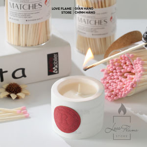 Diêm Dài Đốt Nến Hũ Thủy tinh Romantic Times Phụ kiện Thắp Nến Thơm Vật Dụng Decor Phòng