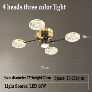 Nordic Light Luxury Living Room Ceiling Lamp Simple Modern Atmosphre Home Internet Celebrity Bedroom Chandelier