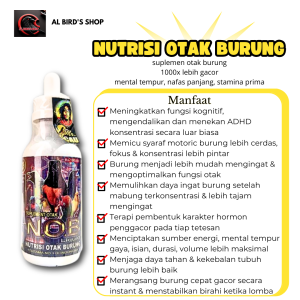 NOB Nutrisi Otak Burung/muraibatu/kacer/cucakijo Vitamin Suplemen Penggacor Burung