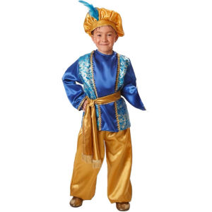 【Ready Stock🇲🇾】 Arabian Prince Costume Kids Boys Middle East Halloween Cosplay Outfit for Children Aladdin Arab - 259