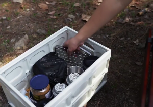 BBQ bằng thép không gỉ grills Net grills Grate siêu nhẹ gridirons thịt nướng với chân có thể gập lại để Cắm Trại Đi Bộ Đường Dài Ngoài Trời