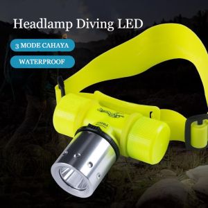 Senter Kepala Selam Diving 3 Mode Cahaya Multifungsi / Headlamp Diving Tahan Air Waterproof Headlamp