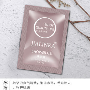 JIALINKA Premium Shampoo Sachets 500pcs 8ml - Elegant Disposable Toiletry Bags for Hotel Use