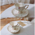{SG} Vintage Porcelain Ceramic Teapot Set Hari Raya English Tea Set/European Tea Set of Tea Pot Tea Cup and Saucer Tea Cup Set New Year Gift. 