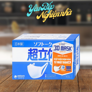 [HCM] Khẩu Trang Y Tế Unicharm 3D Mask 100 Miếng Nội Địa Nhật
