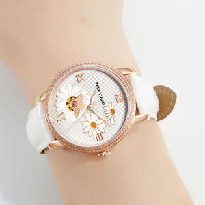 (OFFICIAL 3 Yrs WARRANTY) Reef TigerReef Tiger/RT Top Brand Luxury Women Watch Rose Gold Automatic Watch Clock Relogio Feminino Fashion Watch Reloje Mujer RGA1585