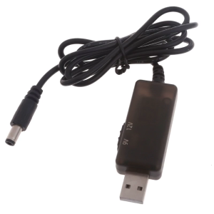 USB เพิ่ม DC5V สายแปลงเป็น9V 12V สายอะแดปเตอร์ยูเอสบี5.5X2.1Mm ตัวเชื่อมต่อสำหรับเราเตอร์ออปติคอลแมวลำโพง