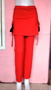 CELANA ROK KANTONG KOMBINASI/MIX MERAH M L XL XXL JUMBO