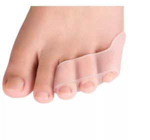 1Pair Three hole Little Toe Separator Overlapping Toes Bunion Blister Pain Relief Toe Straightener Protector